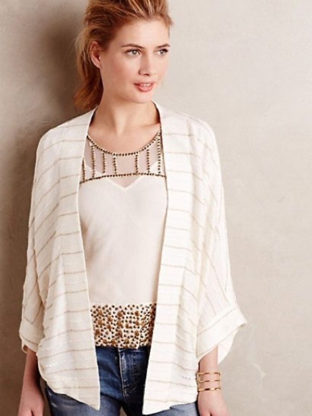Anthro’s Dolan - Graphite Swing Stripe Cardigan M/L EUC